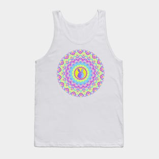 BLUE Peace Hand Sign Tank Top